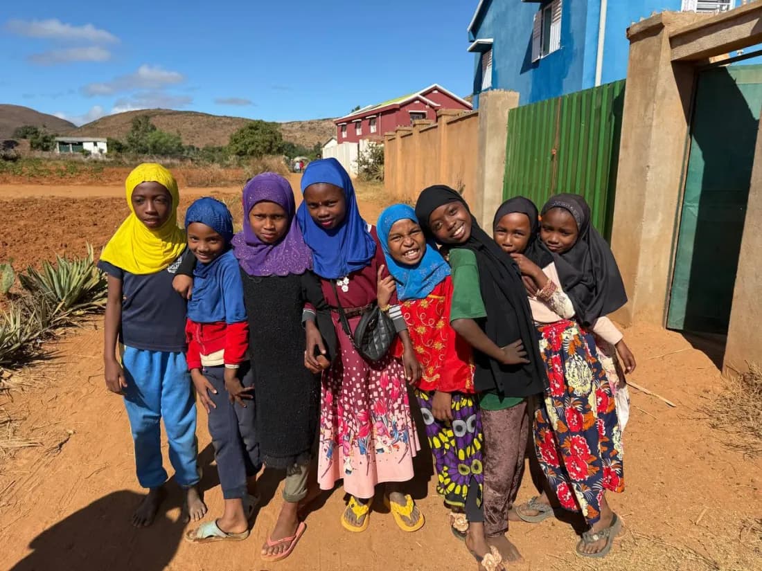 Children benefiting from the Qurban sacrifice